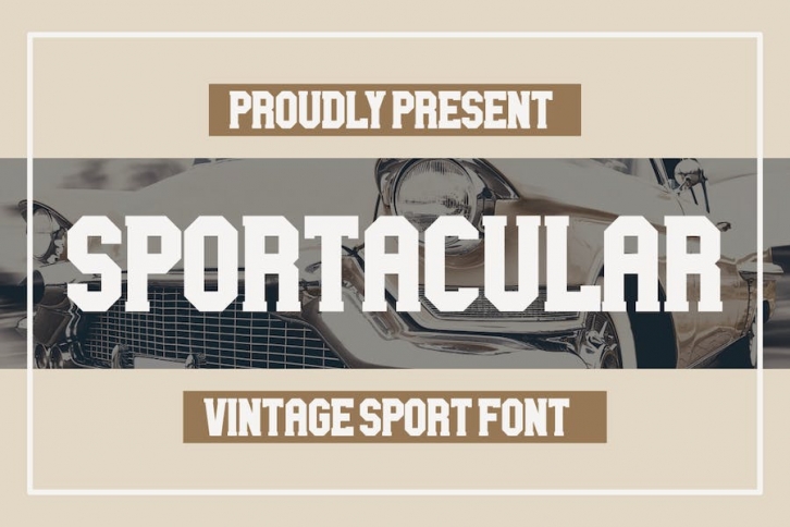 Sportacular - Vintage Sport Font Font Download