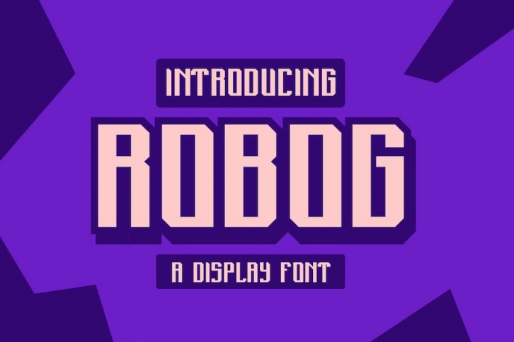 Robog a Display Font Font Download