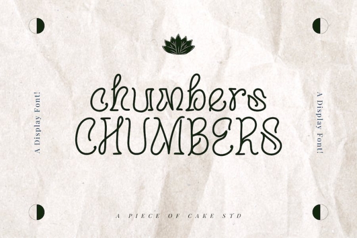 Chumbers - A Display Font Font Download