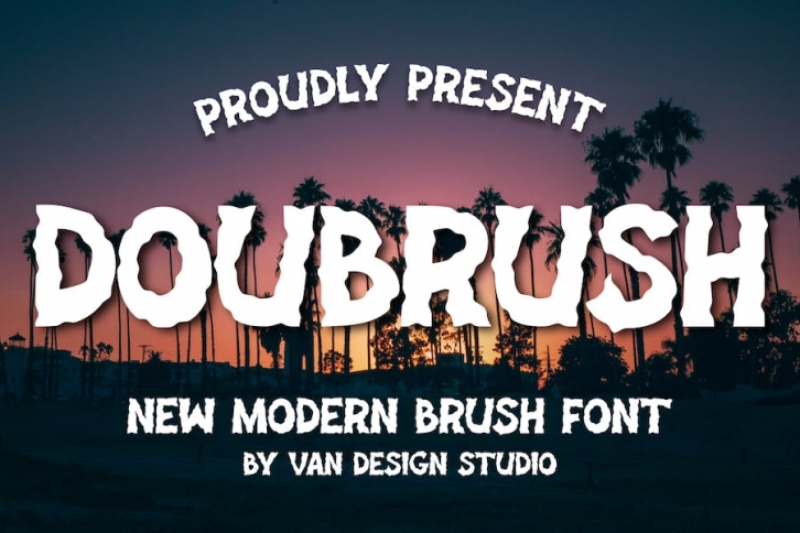 DOUBRUSH - Brush Font Font Download