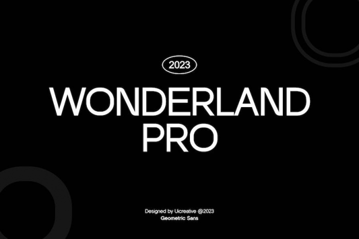 Wonderland Pro Geometric Sans Serif Font Font Download