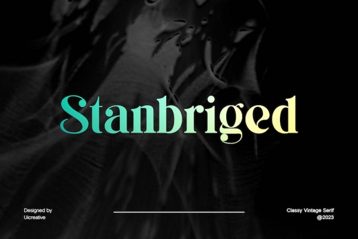 Stanbriged Classy Vintage Serif Font Font Download