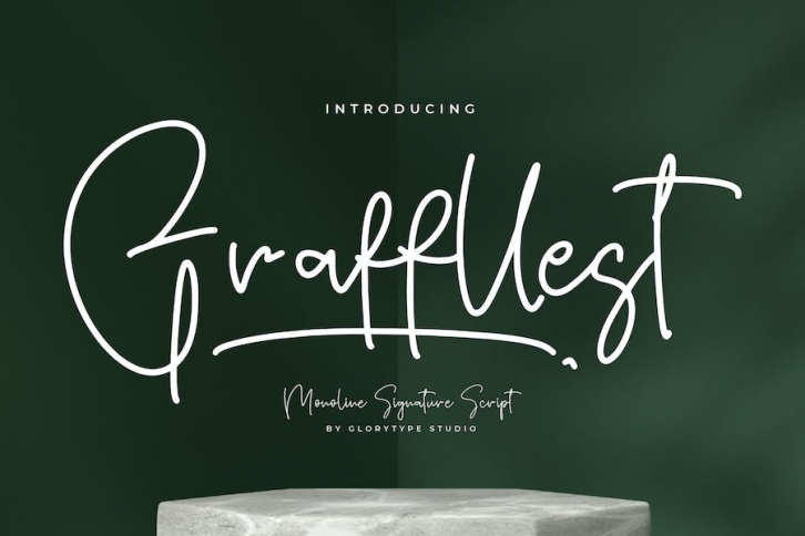 Graffllest Monoline Signature Script Font Font Download