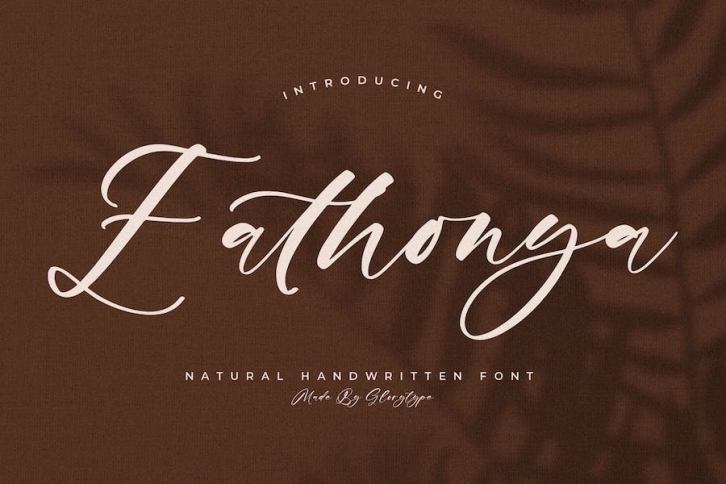 Eathonya Natural Handwritten Font Font Download