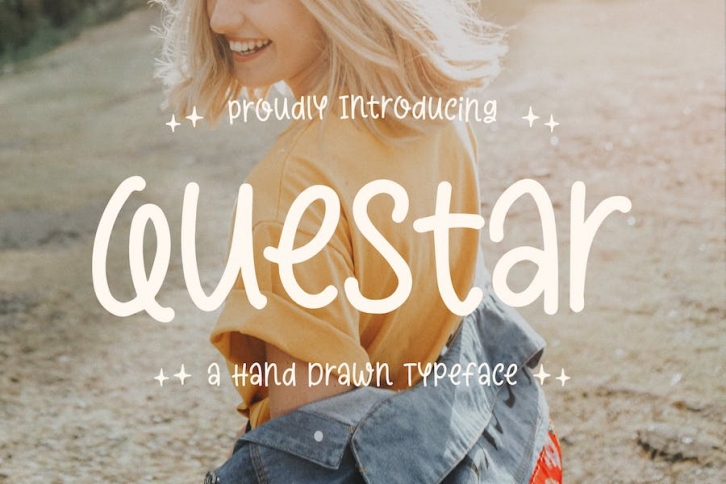 Questar - A Hand Drawn Typeface Font Download