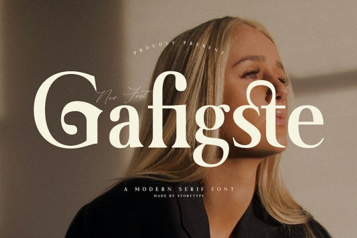 Gafigste A Modern Serif Font Font Download