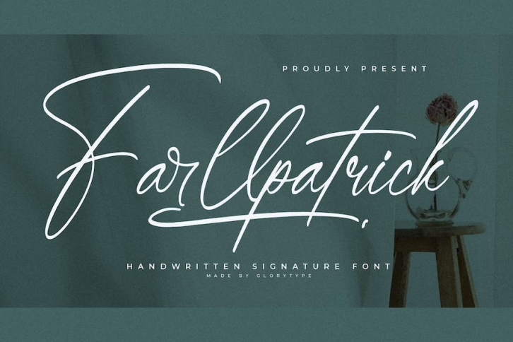Farllpatrick Handwritten Signature Font Font Download