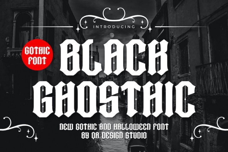 Black Ghosthic Font Font Download