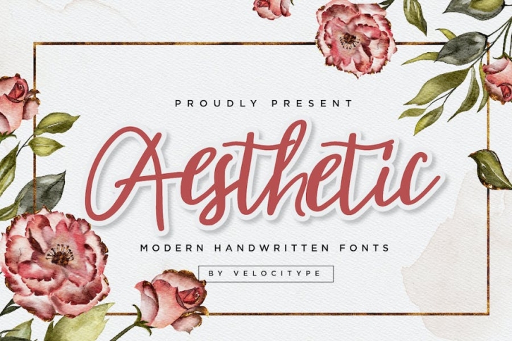 Aesthetic - Handwritten Script fonts Font Download