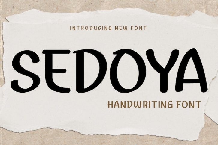 SEDOYA | Handwritten Display Font Download