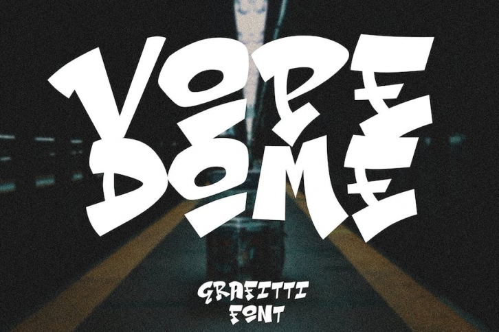 Vope Dome - Bold Graffiti Font Font Download