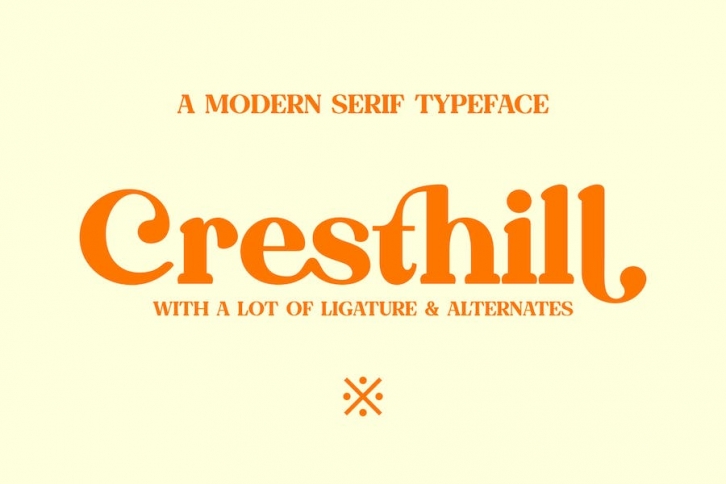Cresthill - Modern Retro Serif Font Download