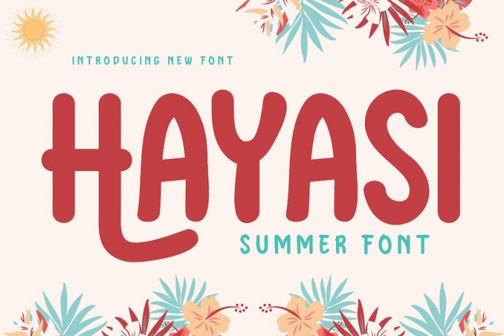 HAYASI | Summer San Serif Display Font Download