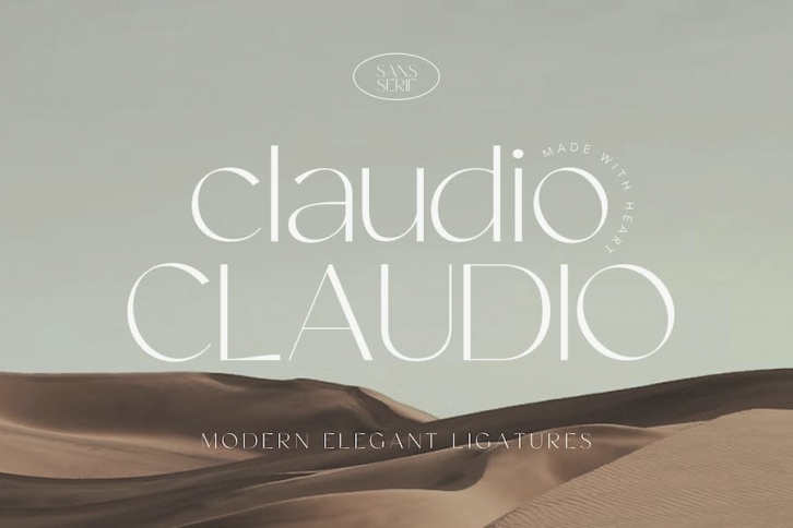 Claudio Business Ligature Font Font Download