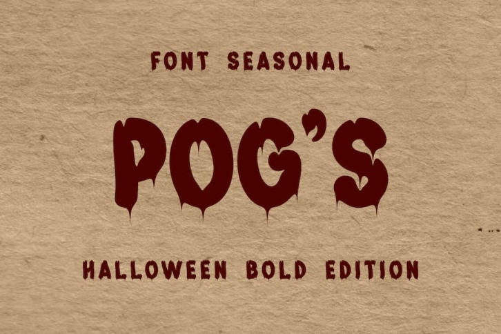 Pog's Halloween Font Font Download