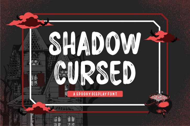 Shadow Cursed Display Font Font Download