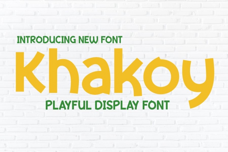 Khakoy | Display Playful Font Font Download
