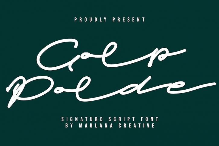 Golp Polde Signature Script Font Font Download