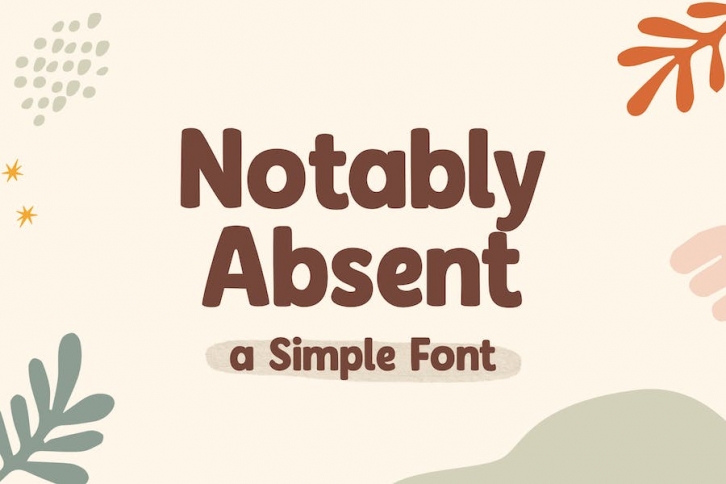 Notably Absent Font Download