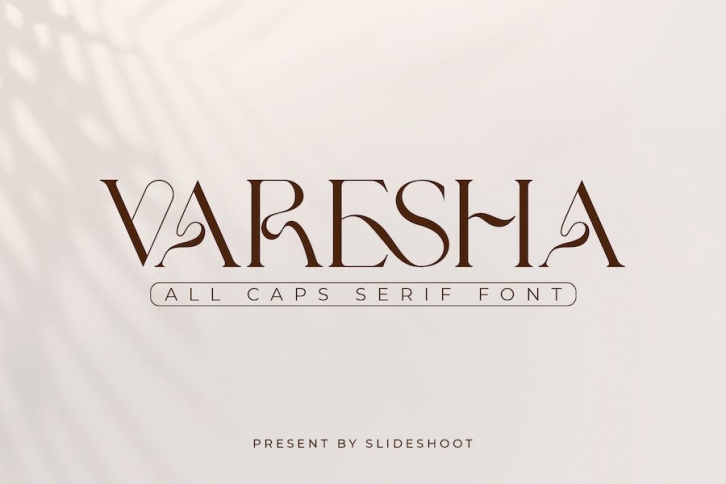 Varesha All Caps Serif Font Font Download