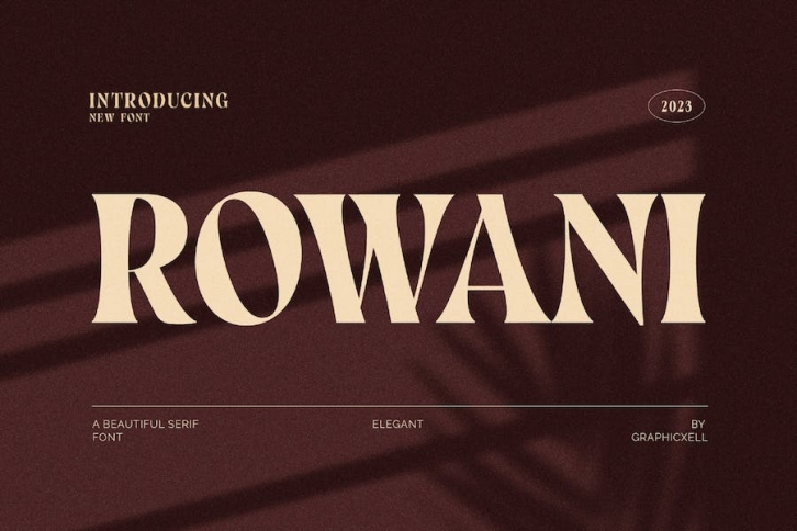 Rowani Elegant Serif Font Typeface Font Download