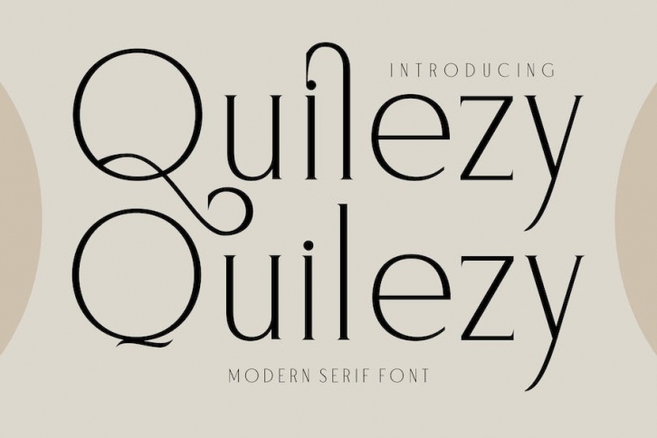 Quilezy Modern Serif Font Font Download