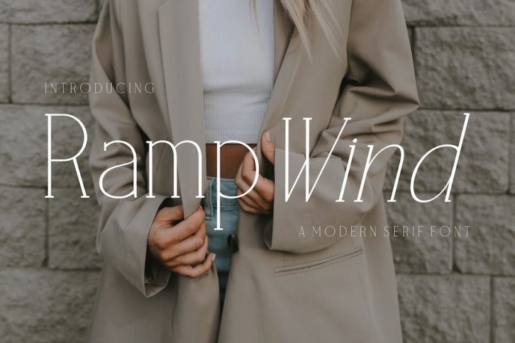 Rampwind A Modern Serif Font Font Download