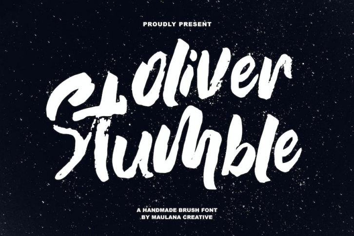 Oliver Stumble Handmade Brush Font Font Download