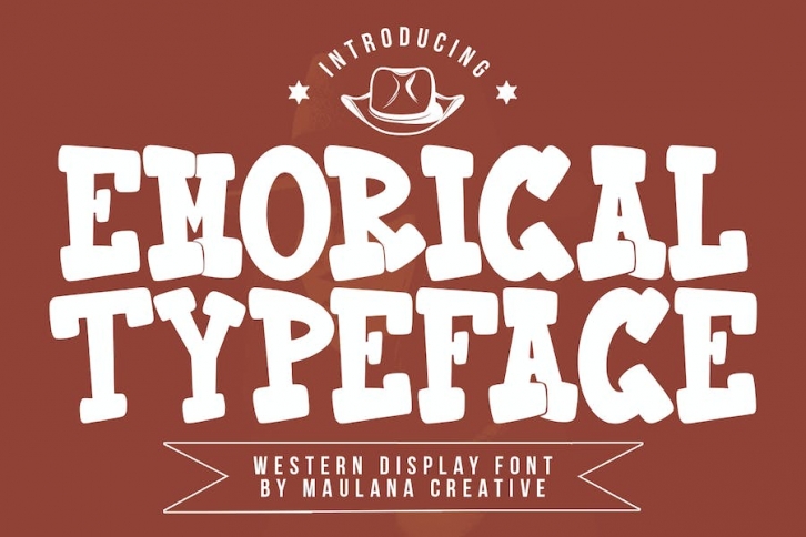 Emorical Typeface Western Display Font Font Download