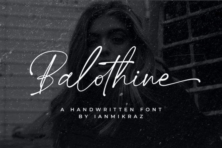 Balothine - Handwriting Font Font Download