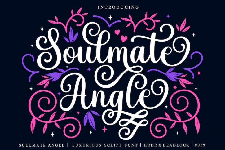 Soulmate Angle - Luxurious Script Font Font Download