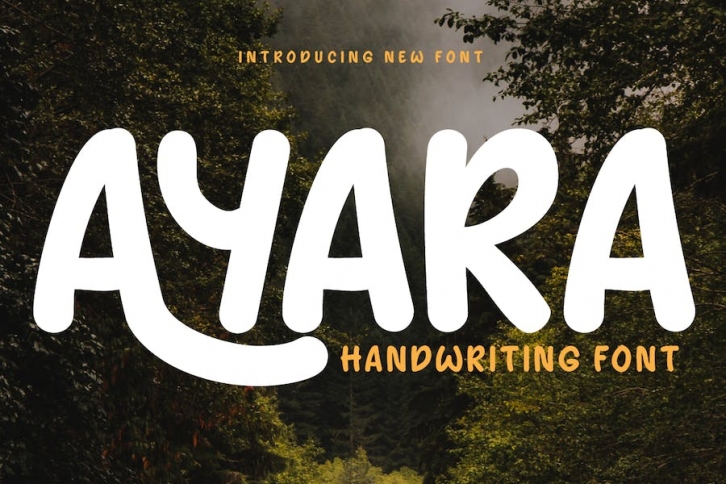 AYARA | Handwritten Display Font Download