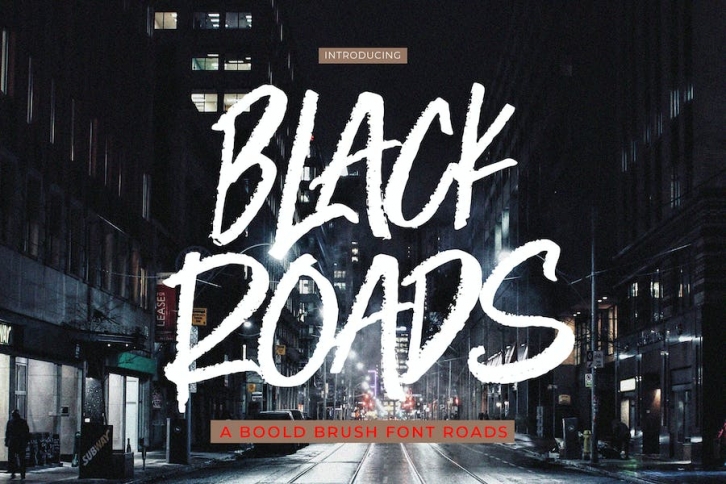 Black Roads Brush Font Download