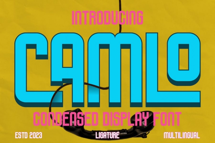 Camlo - A Modern Condensed Font Font Download