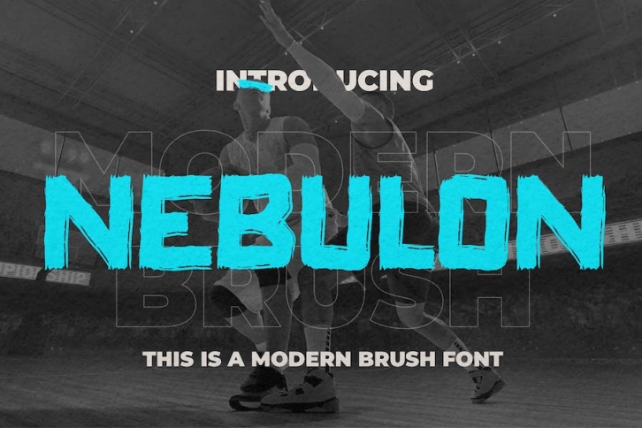 NEBULON - This Is Modern Brush Font Font Download
