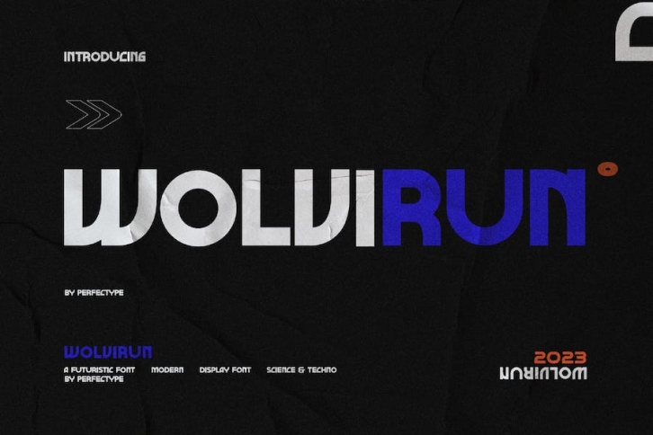 Wolvirun Modern Futuristic Sans Serif Font Font Download