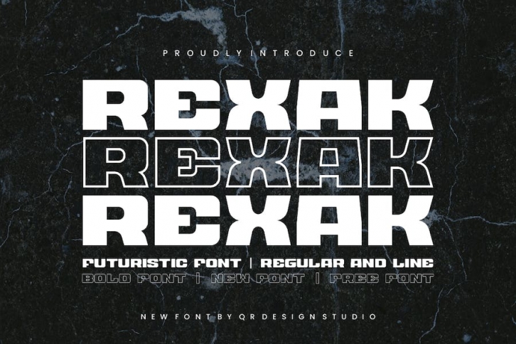 Rexak - Futuristic Font Font Download