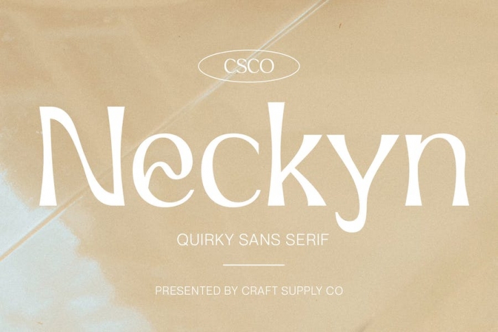 Neckyn - Quirky Sans Serif Font Download
