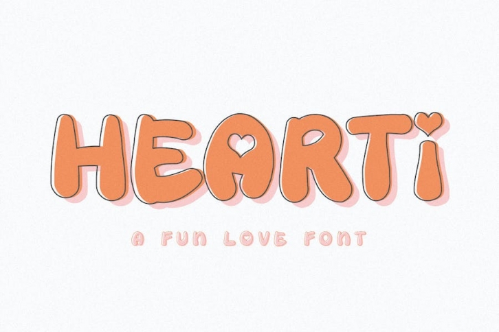 Hearti Retro Bubble Font Font Download