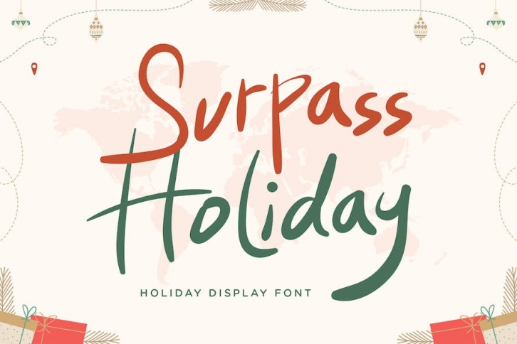 Surpass Holiday - Holiday Display Font Font Download