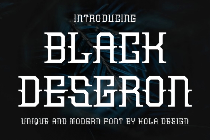 Black Desgron Font Font Download