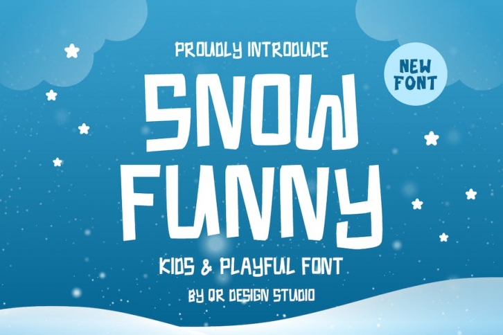 Snow Funny - Playful Font Font Download