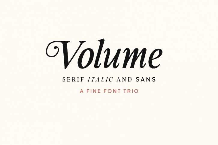 Volume – Handcrafted Trio Font Family Font Download