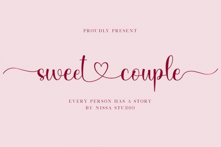 Sweet Couple - A Lovely Script Font Font Download