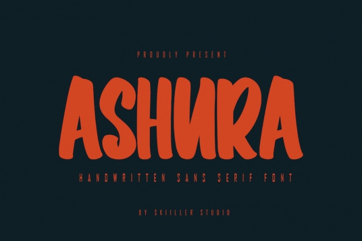 Ashura - Handwritten Sans Serif Font Font Download