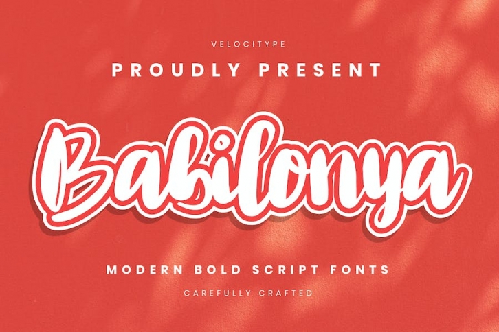 Babilonya - Modern Bold Script fonts Font Download