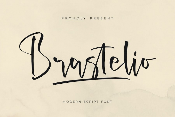 Brastelio Modern Script Font Font Download