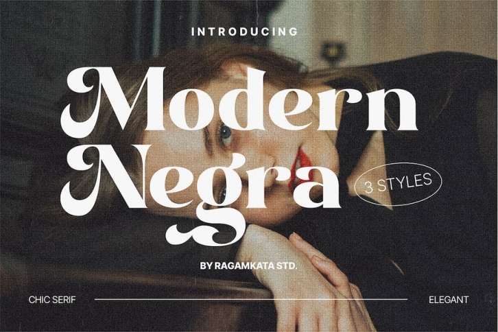 Modern Negra - Social Media Font Font Download