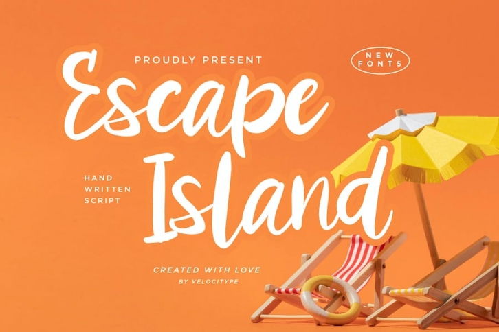 Escape Island- Handwritten Script fonts Font Download