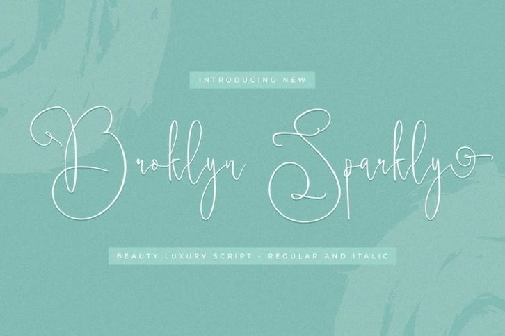 Broklyn Sparkly Luxury Script Font Font Download